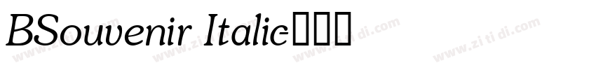 BSouvenir Italic字体转换